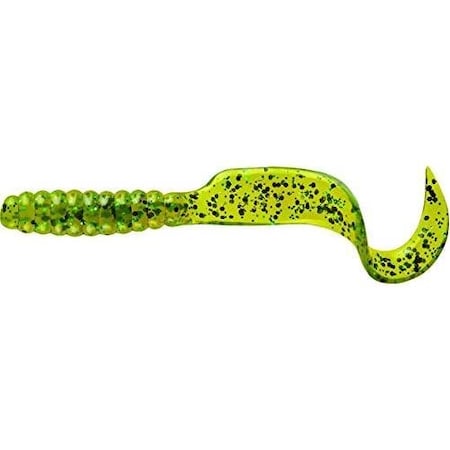 Mister Twister Twister Tail Grub, 4, Pumpkin Green 20PK 4TSF20-11BGN